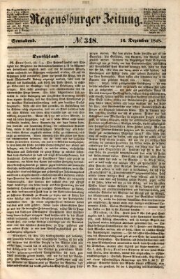 Regensburger Zeitung Samstag 16. Dezember 1848