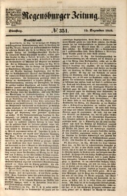 Regensburger Zeitung Dienstag 19. Dezember 1848