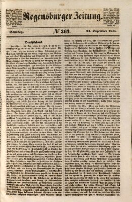 Regensburger Zeitung Sonntag 31. Dezember 1848