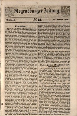 Regensburger Zeitung Mittwoch 24. Januar 1849