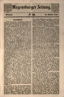 Regensburger Zeitung Sonntag 28. Januar 1849