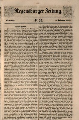 Regensburger Zeitung Sonntag 4. Februar 1849