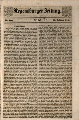 Regensburger Zeitung Freitag 23. Februar 1849