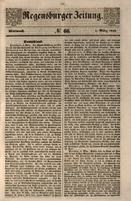 Regensburger Zeitung Mittwoch 7. März 1849