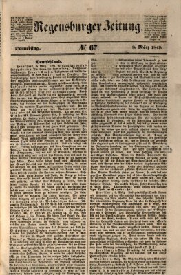 Regensburger Zeitung Donnerstag 8. März 1849