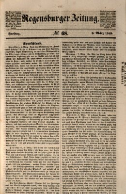 Regensburger Zeitung Freitag 9. März 1849