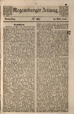 Regensburger Zeitung Donnerstag 29. März 1849