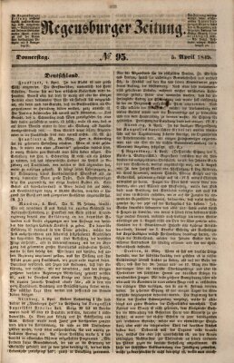 Regensburger Zeitung Donnerstag 5. April 1849