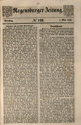 Regensburger Zeitung Dienstag 1. Mai 1849