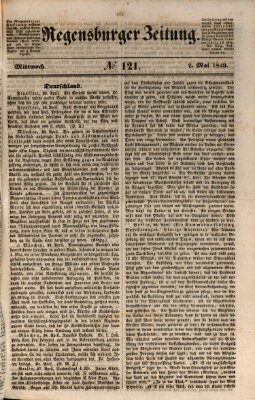 Regensburger Zeitung Mittwoch 2. Mai 1849