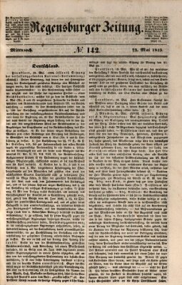 Regensburger Zeitung Mittwoch 23. Mai 1849