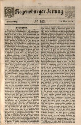 Regensburger Zeitung Donnerstag 24. Mai 1849