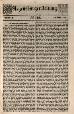 Regensburger Zeitung Mittwoch 30. Mai 1849