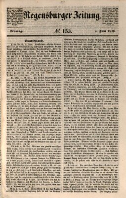 Regensburger Zeitung Montag 4. Juni 1849