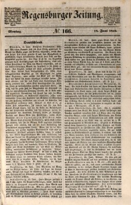 Regensburger Zeitung Montag 18. Juni 1849