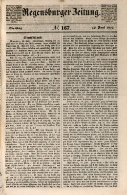 Regensburger Zeitung Dienstag 19. Juni 1849