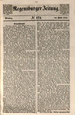 Regensburger Zeitung Montag 25. Juni 1849