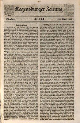 Regensburger Zeitung Dienstag 26. Juni 1849