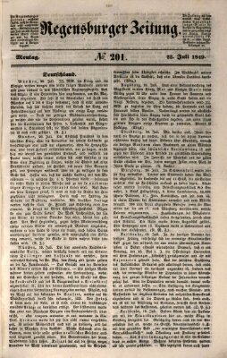 Regensburger Zeitung Montag 23. Juli 1849