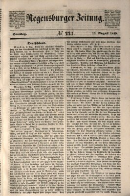 Regensburger Zeitung Sonntag 12. August 1849