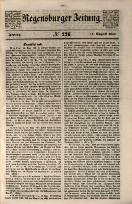 Regensburger Zeitung Freitag 17. August 1849