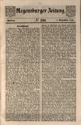 Regensburger Zeitung Freitag 7. Dezember 1849