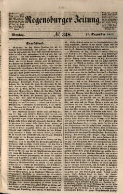 Regensburger Zeitung Montag 17. Dezember 1849