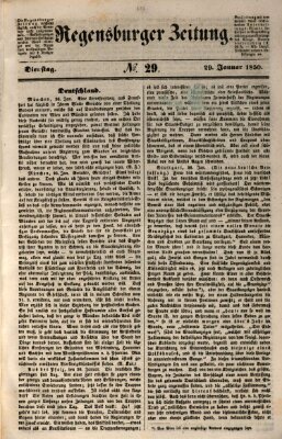 Regensburger Zeitung Dienstag 29. Januar 1850