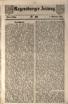 Regensburger Zeitung Donnerstag 7. Februar 1850