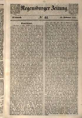 Regensburger Zeitung Mittwoch 13. Februar 1850