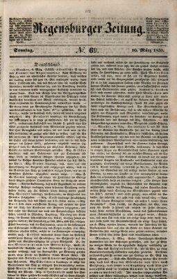 Regensburger Zeitung Sonntag 10. März 1850