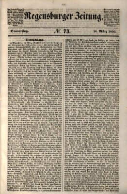 Regensburger Zeitung Donnerstag 14. März 1850