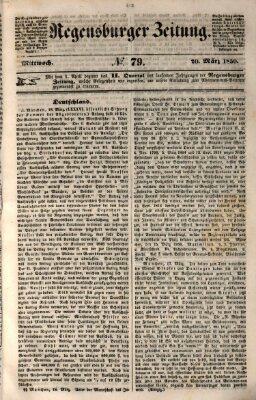 Regensburger Zeitung Mittwoch 20. März 1850