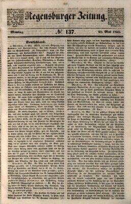 Regensburger Zeitung Montag 20. Mai 1850