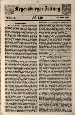 Regensburger Zeitung Mittwoch 22. Mai 1850