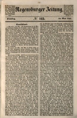 Regensburger Zeitung Dienstag 28. Mai 1850