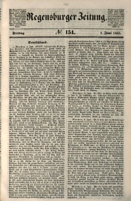 Regensburger Zeitung Freitag 7. Juni 1850