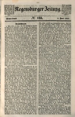 Regensburger Zeitung Samstag 8. Juni 1850