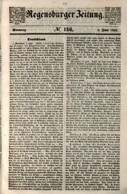 Regensburger Zeitung Sonntag 9. Juni 1850