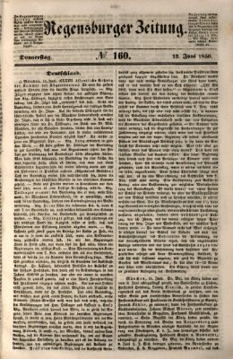 Regensburger Zeitung Donnerstag 13. Juni 1850