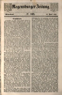 Regensburger Zeitung Samstag 15. Juni 1850