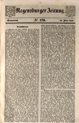 Regensburger Zeitung Samstag 29. Juni 1850