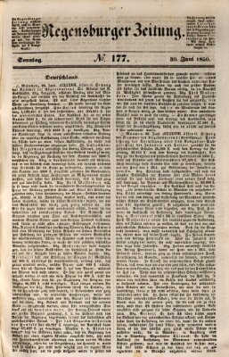 Regensburger Zeitung Sonntag 30. Juni 1850