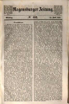 Regensburger Zeitung Montag 15. Juli 1850