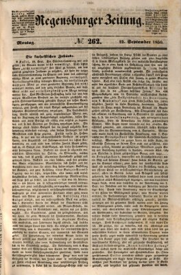 Regensburger Zeitung Montag 23. September 1850