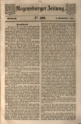 Regensburger Zeitung Mittwoch 6. November 1850