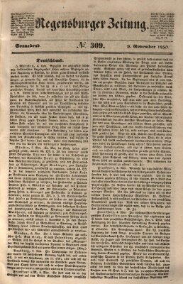 Regensburger Zeitung Samstag 9. November 1850