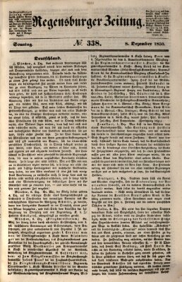 Regensburger Zeitung Sonntag 8. Dezember 1850