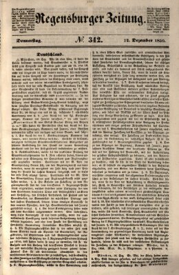 Regensburger Zeitung Donnerstag 12. Dezember 1850