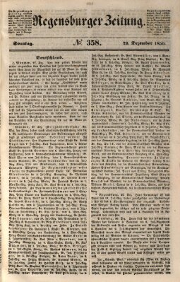 Regensburger Zeitung Sonntag 29. Dezember 1850